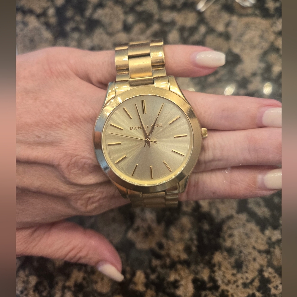 Michael Kors Runway Watch Gold
